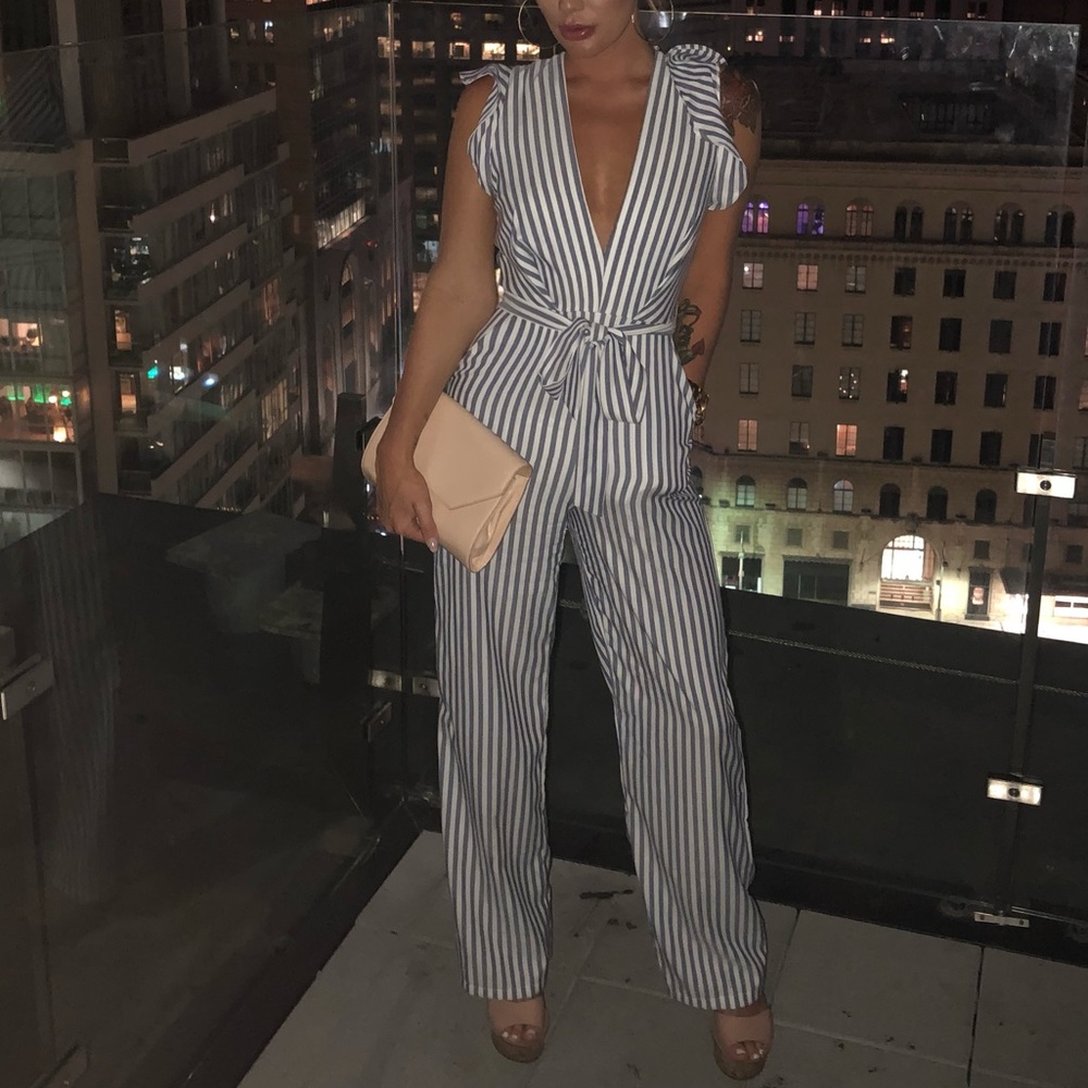 Striped Jumpsuit